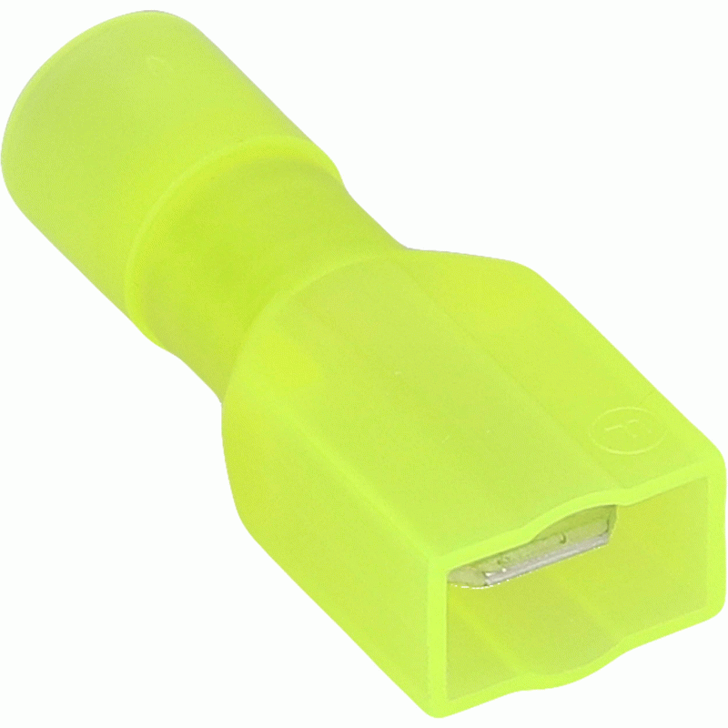 YNMD250F | Yellow Nylon Male Quick Disconnect 12-10, Gauge 250, Bag 100